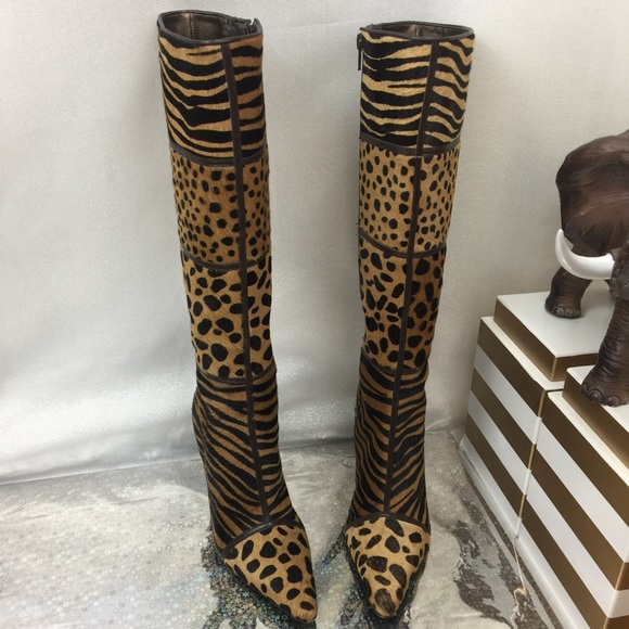 ANTONIO MELANI Other - Antonio Melani Leopard Pattern Hi heels Boots. 7M